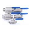 1/4" 3/8" 1/2" 3/4" 1" 2" BSPT Наружная полнопроходная шаровая запорная арматура Нержавеющая сталь 304 Вода Газ Масло