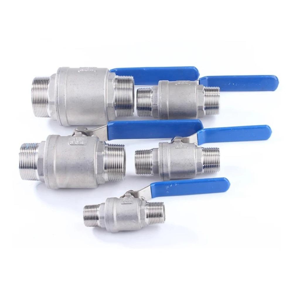 1/4" 3/8" 1/2" 3/4" 1" 2" BSPT Наружная полнопроходная шаровая запорная арматура Нержавеющая сталь 304 Вода Газ Масло