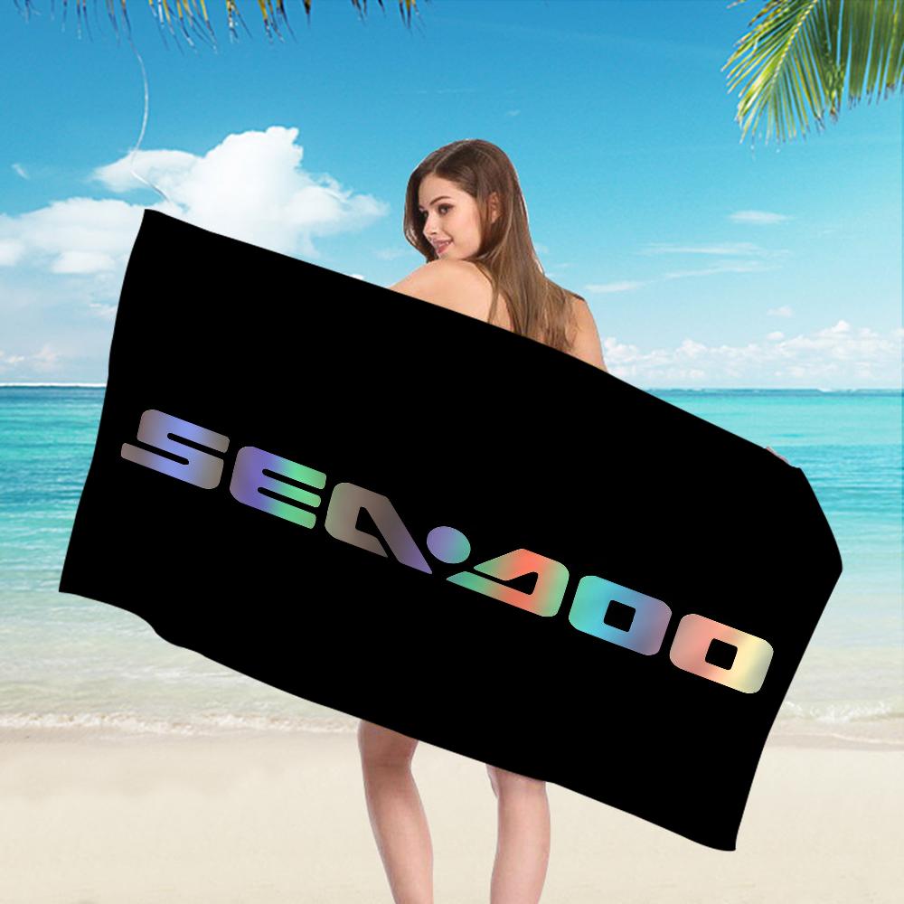 S-Sea D-Doo Seadoo Микрофибра Пляжное полотенце Впитывающее Быстросохнущее Мягкое Йога Плавание Курорт Альпинизм Полотенце