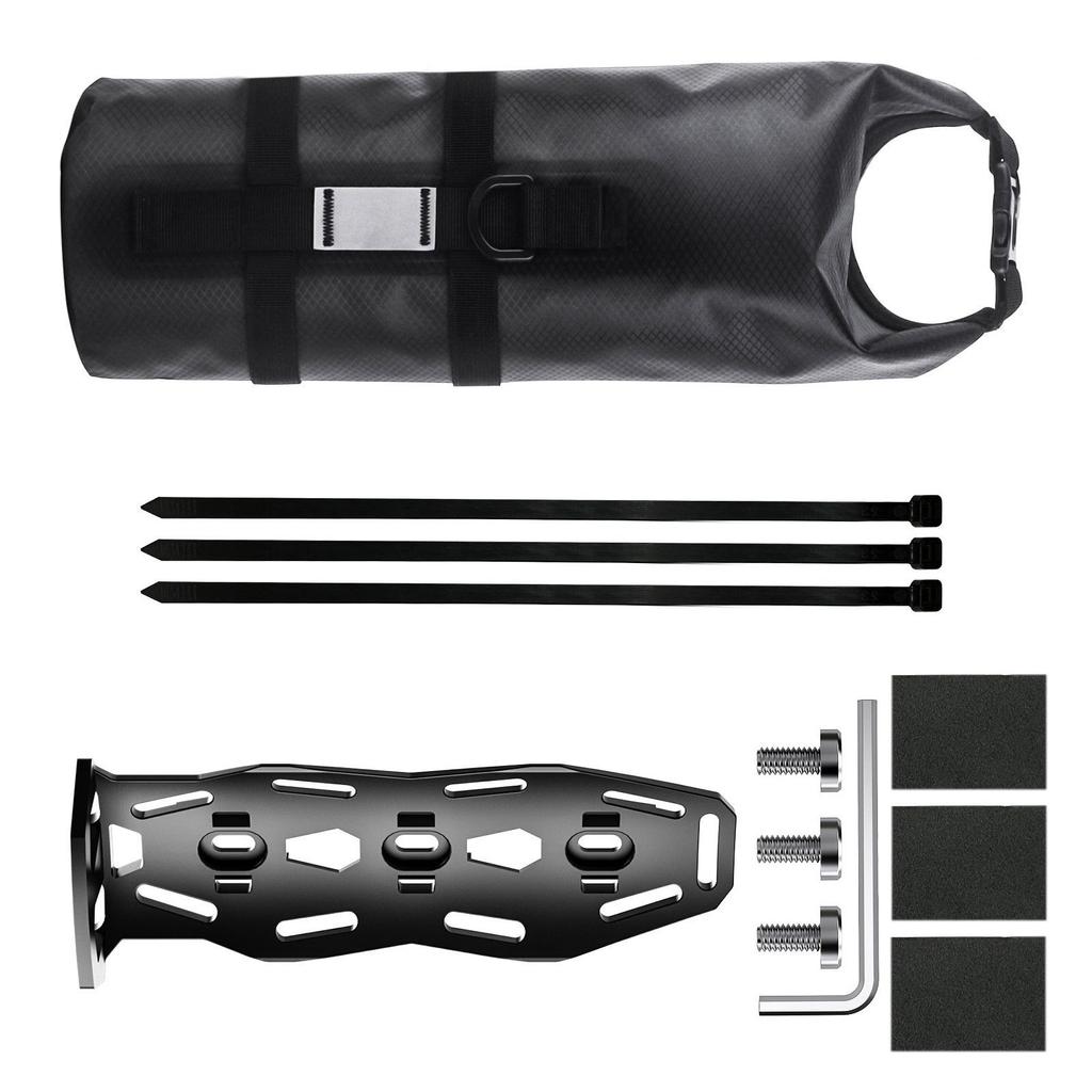 5L Bicycles Pannier Bag Portable Saddle Bag with Reflective Stripes Waterproof Front Fork Bag with Front Bike Rack