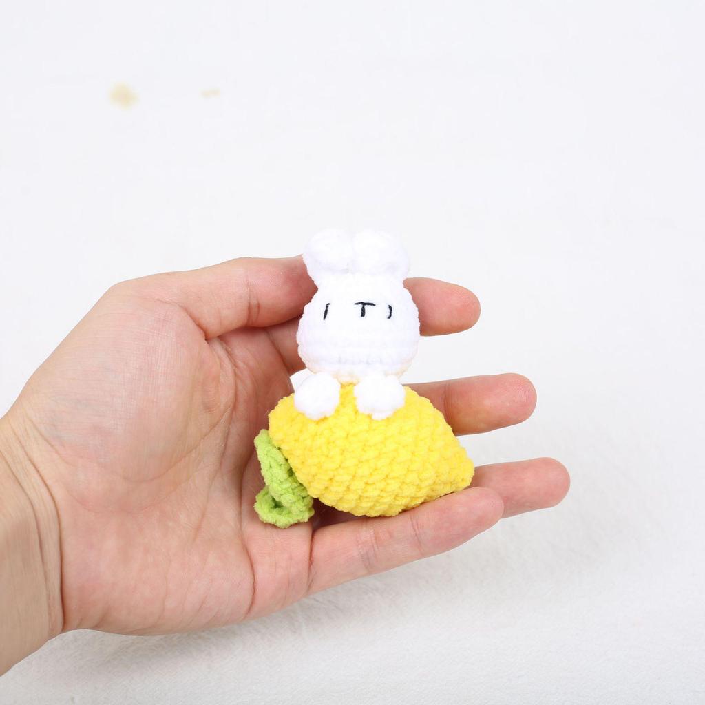 Плюшевый брелок в виде фруктового кролика - Милые подвески в виде арбуза, лимона, моркови, груши и клубники для детских сумок