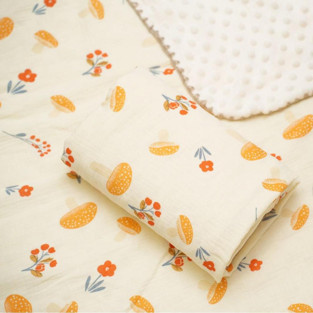 Cartoon Pattern Pure Cotton Baby Blanket & Bath Towel