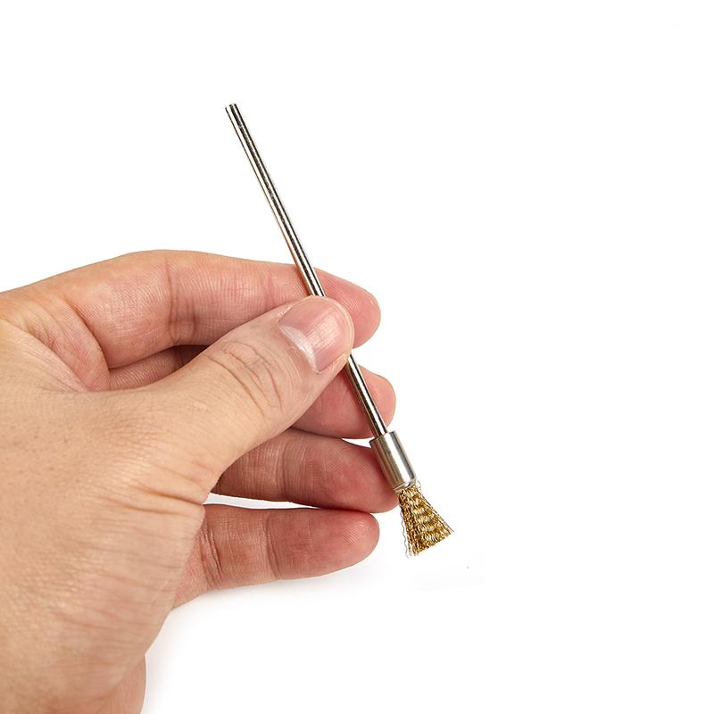 Ручка-проволочная щетка 100 мм длинный хвостовик щетки для очистки вращающийся инструмент удаление ржавчины и краски