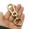 FUSSED 2-Piece Key Chain, Car, Motorcycle, Carabiner, Hook, Keyring, Men's, Convenient, Spring Closure, Detachable Keychain, gold