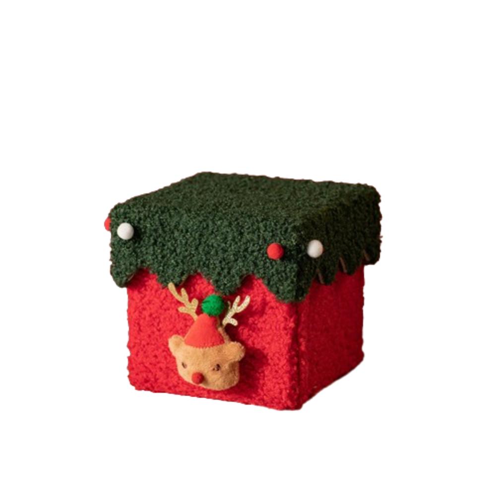 Xmas Christmas Gift Box Lint Christmas Eve Gift Box Mall Children's Candy Box  Party Supplies