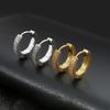 Маленькие круглые серьги-кольца для мужчин и женщин с блестящим цирконием, простые стильные повседневные носимые серьги Huggies, модные серьги в стиле панк