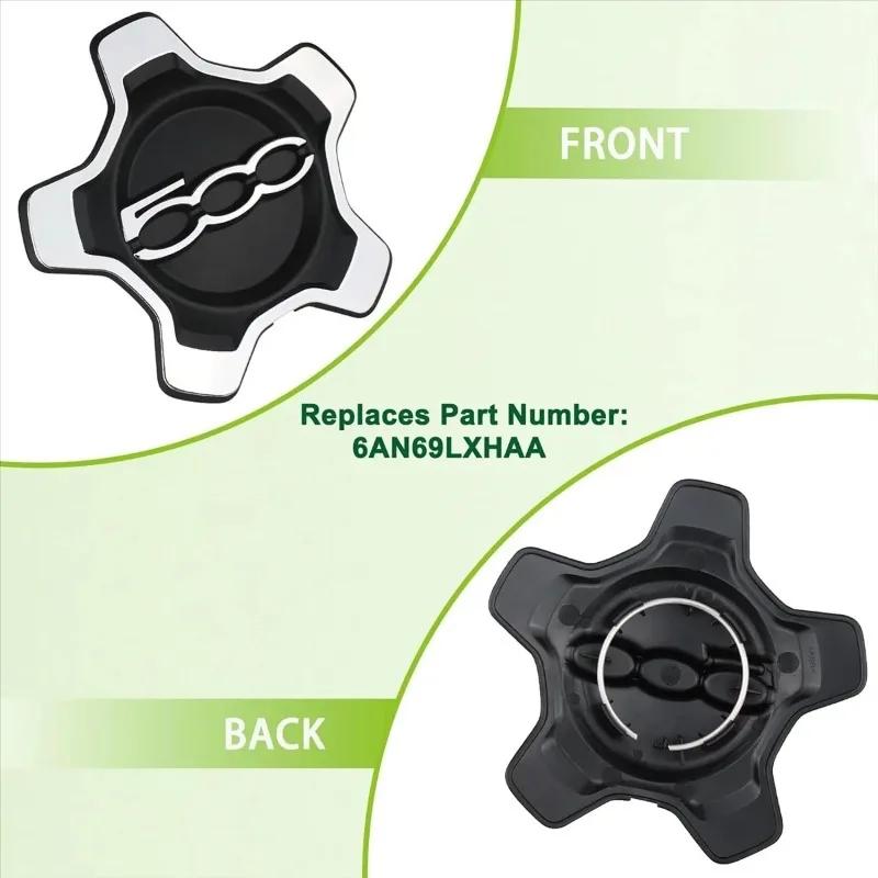 6AN69LXHAA New Car Wheel Center Cap Cover Centre Hub Caps for Fiat 500X 2016 2017 2018-2022 Dust Cover Car Accessories 735626312