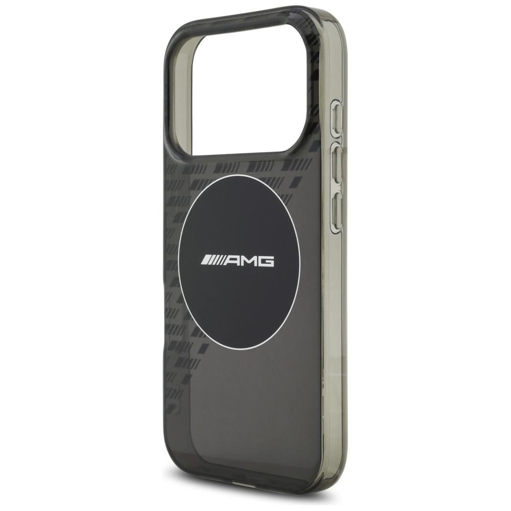 AMG Double Layer Transparent Smocked MagSafe Case for iPhone 17 Pro Black