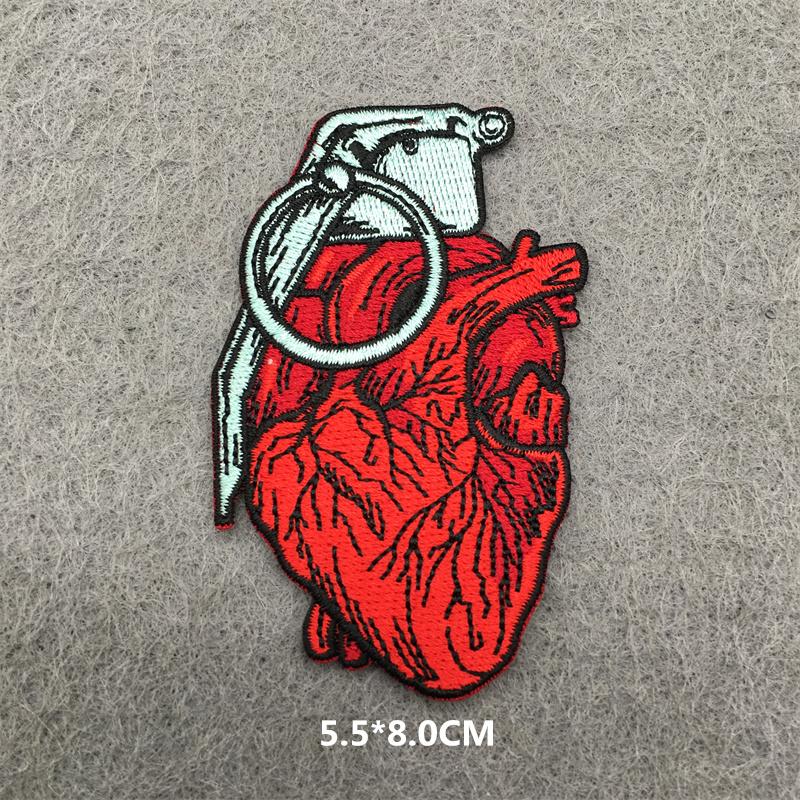 Iron On Sticker Embroidered Patches For Clothing Anime Clorhing Stickers Punk Sewing Iron-On Transfers For Clothing