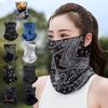 Unisex Face Scarf Breathable Ice Silk UV Sun Protection Ultraviolet Activities Thin Anti For Su B6H3