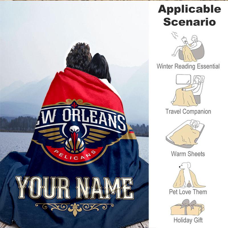 Custom Name Blanket New Orleans Helmet Blanket Bedding Blanket for Travel, Camping, Living Rooms, Offices, Sofas, Fan Christmas gift