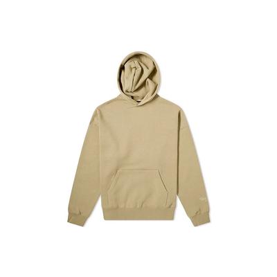 Fear of God Essentials FW19 Толстовка с капюшоном со светоотражающими надписями на спине и флисовой подкладкой, унисекс, толстовка цвета хаки FOG-FW19-28