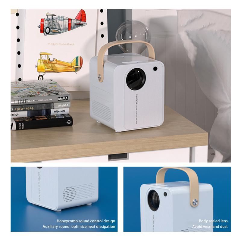 Home Theater 1080p Hd Projector Bass Android Smartphone Tv Lossless Optical Zoom Projection For Home Office