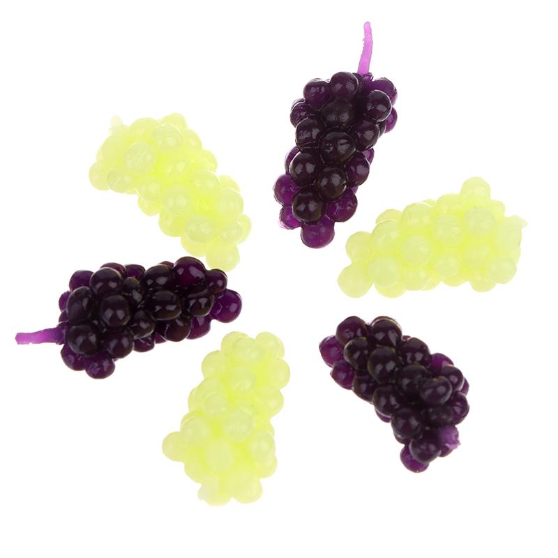 6 шт./компл. 1:12 Миниатюрный кукольный домик Фиолетовый Зеленый Виноград Кукольный домик Еда Кукольный Дом Аксессуары Игрушки