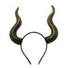 Devil Horns Headband Halloween Gothic Goat Horn Hairband Cosplay Hair Hoop Accessories for Halloween Party Dress Up