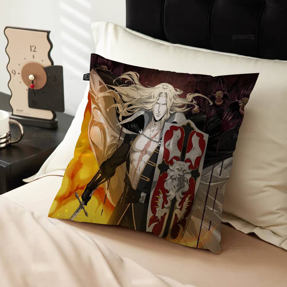 Game C-Castlevanias Symphony Of The Night Cushion Cover Inches Farmhouse Decor Home Throw Pillow Covers For Couch Decorations