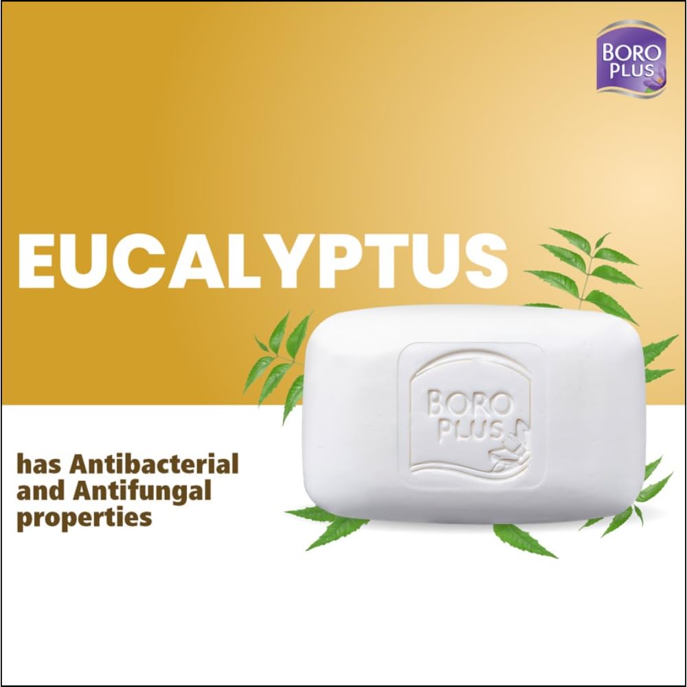 Boroplus Antiseptic Moisturising Bathing Soap With Neem Eucalyptus Honey 125G X 6 For Soft Smooth Skin