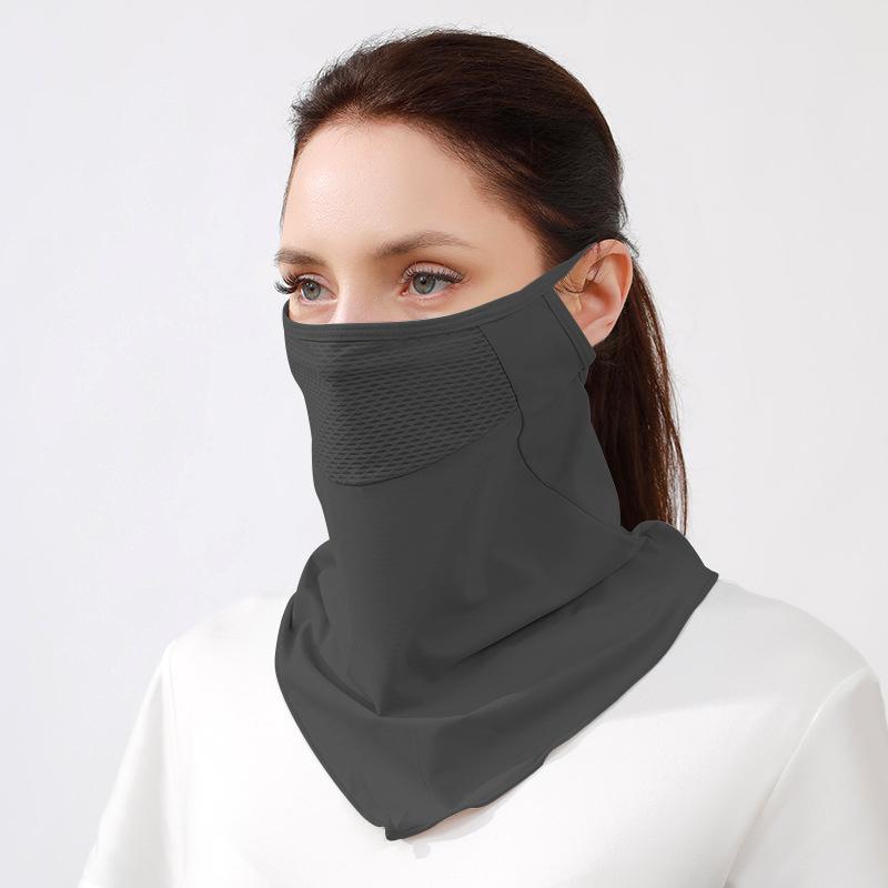 1 шт. шейный платок практичная спортивная маска для лица современная вентиляция модная ледяная шелковая маска для ушей солнцезащитный крем