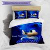 Sonic Adventure Custom Name Text Print 1Pc Bedding Set Duvet Cover With Two Pillowcases Soft Bed Linen For Household Bedroom