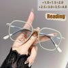 Anti-blue Light Glasses Reading Glasses Trendy Women's Large Frame Glasses Frame Fashionable Reading Glasses 6081