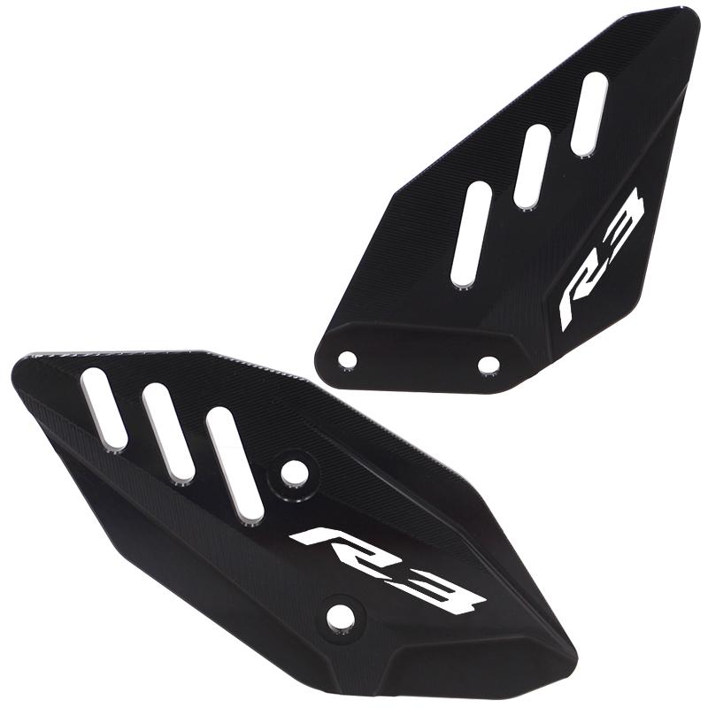 Motorcycle FootPeg Footrest Rear Set Heel Plates Guard Protector For Yamaha MT03 R3 MT25 R25 Accessories MT-03 MT-25 YZF R3