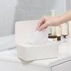 Wet Tissue Box with Lid Dustproof Baby Nappy Wet Tissue Storage Holder Dispenser for Home Car Office Paper Tissue Organizer
