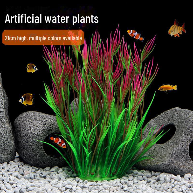 Fish Tank Décor: Plastic Simulation Aquarium Plants, Mid-View CO Series