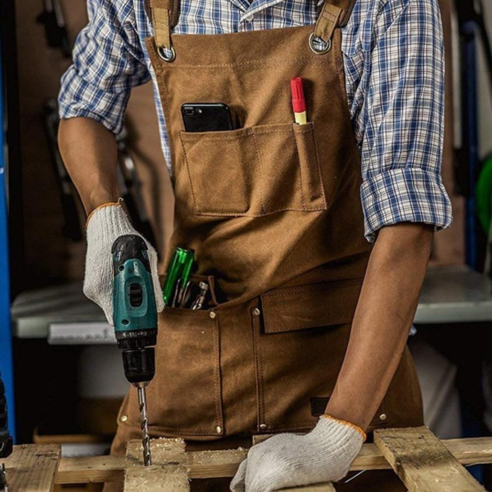 Wear Resistant Carpenter Work Clothes Waterproof Thickened Canvas Tool Bag Kitchen