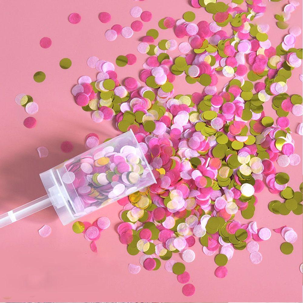 Kids Wedding Birthday Pink Dots Party Decorations Filling Balloons Confetti Tissue Paper Round