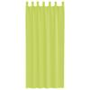 Voile Curtains with Tab Top 2 pcs Apple Green