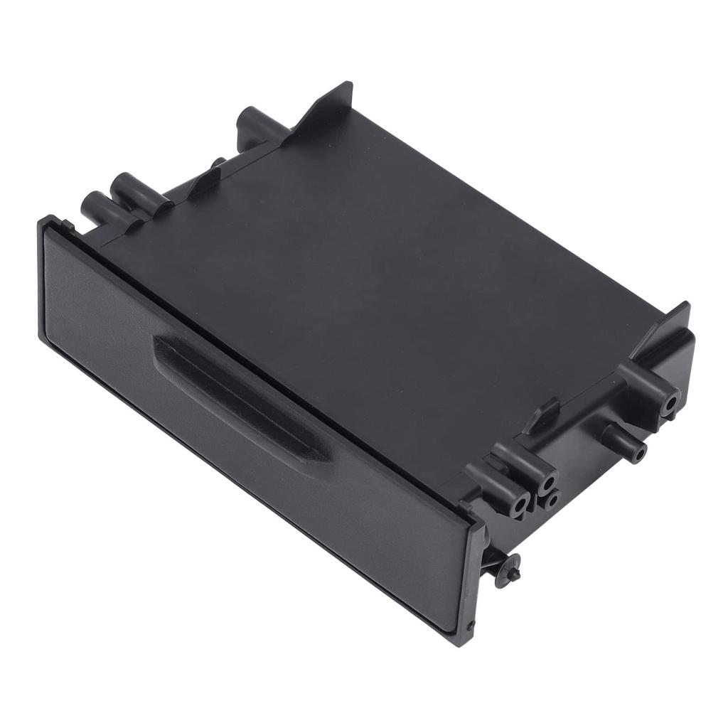 Car Stereo Storage Box Waterproof Car Radio Pocket ABS 1DIN Sturdy and Practical Replacement for Mitsubishi