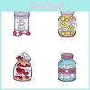 Creative Cartoon Candy Bottle Metal Brooch For Clothes And Bags In Unique Styles