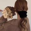 Retro Velvet Large Hair Circle Korean Elastic Hairband Rubber Bands Fashion Ponytail Tie Hair Accessories Women Hair Rope Headwear