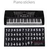 Piano Sticker Piano Keyboard Sticker Key Electronic Keyboard 88 Key Piano Stave Note Sticker