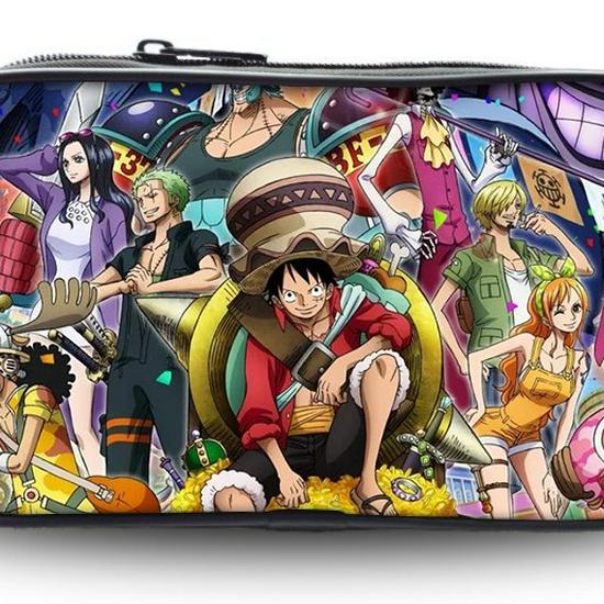 Luffy Pen Case: Large-Capacity Cartoon Stationery Bag for Male Students