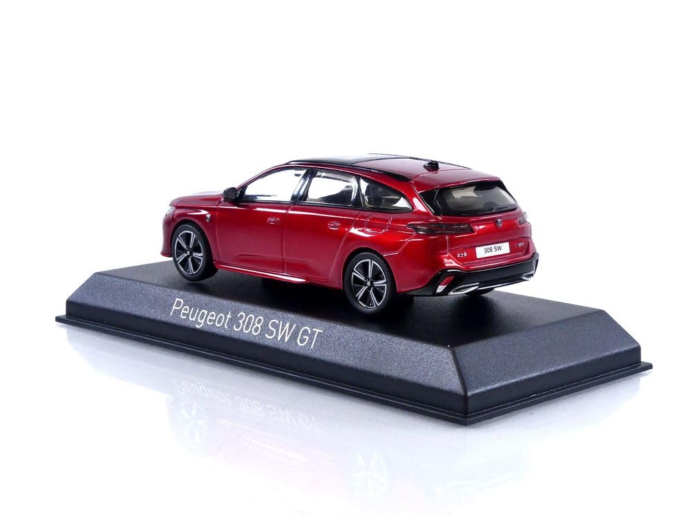 Norev Scale Peugeot 308 SW GT 2021 Elixir Red Finished Product 1/43