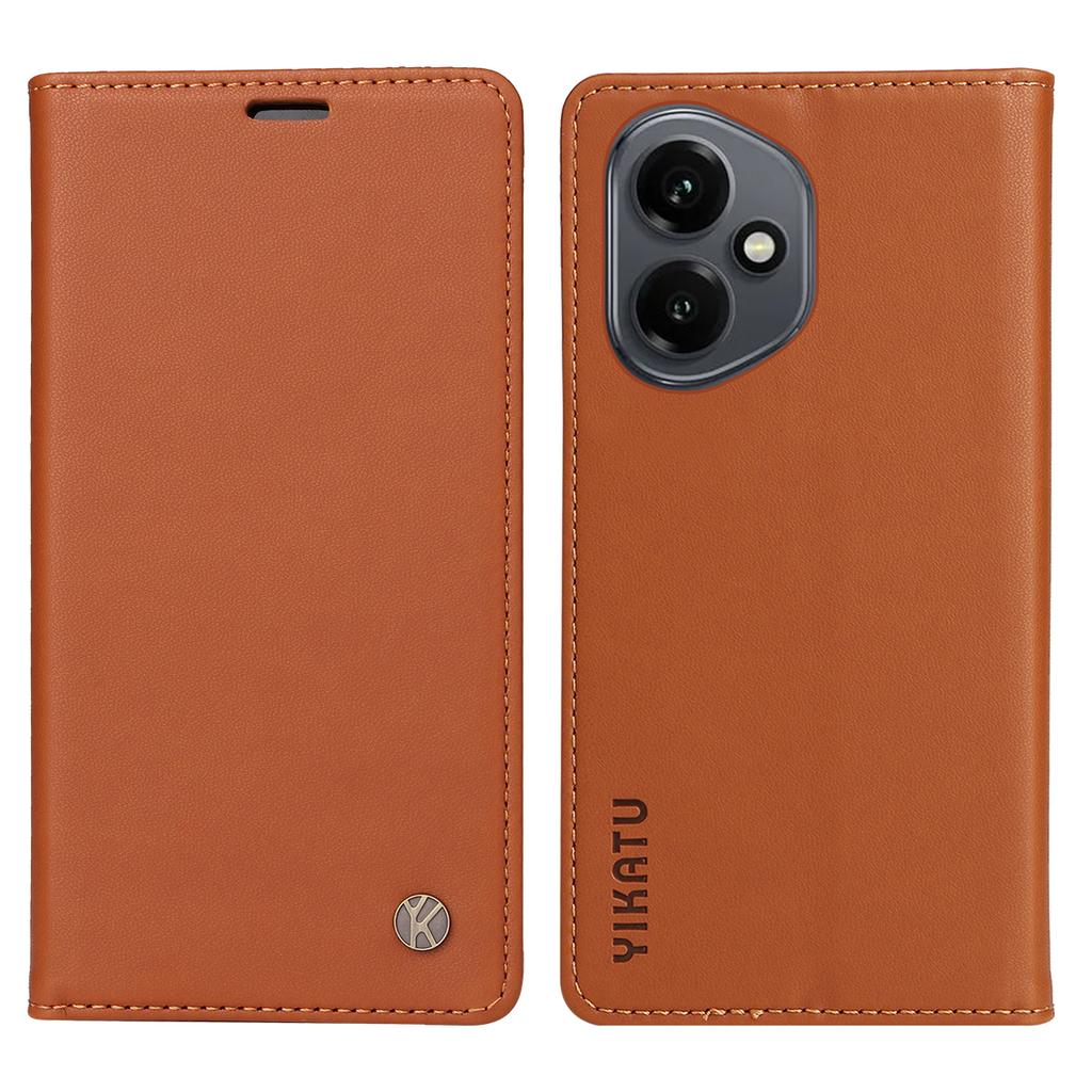 For Honor 400 5G (Global) Phone Cases YIKATU Magnetic Closure PU Leather Mobile Cover