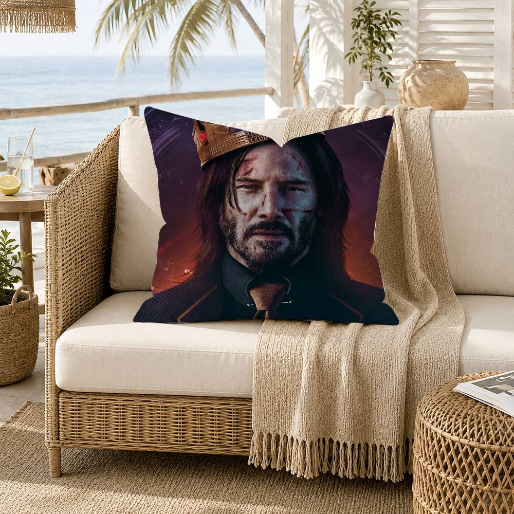 MMovie Character JJohn WWick Pillow Case for Sofa Living Room Home office Decor Protective Cover