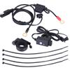 Universal Motorcycle SAE To Dual USB Waterproof Phone GPS Charger Kit Cable Adapter Inline Fuse