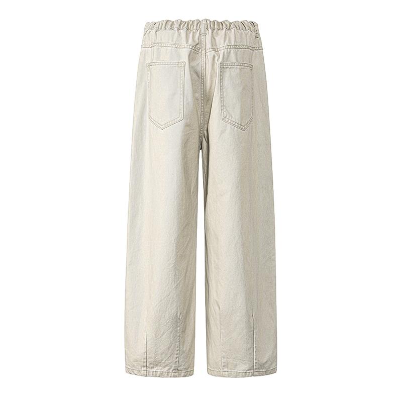 2025 Весна Лето Мужские Брюки-Карго Из Чистого Хлопка Корейский Стиль Мужские Повседневные Свободные Брюки Мужские Комбинезоны Уличные Брюки Хип-Хоп