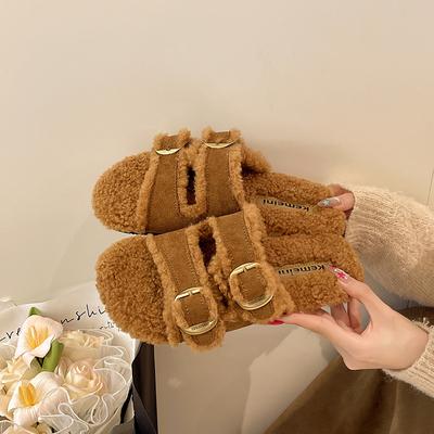 Темпераментные туфли Мао Мао на толстой подошве женские 2025 новая осенняя модная универсальная обувь для верхней одежды туфли-шлепанцы с одним носком