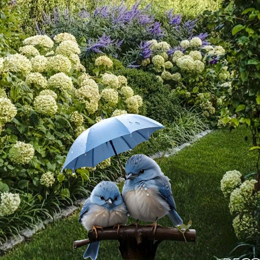 Креативный Садовый Колышек с Птицей Милый Садовый Колышек Садовое Украшение Садовые Напольные Штекеры Уличный