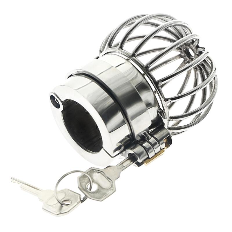 Stainless Steel Dick Stealth Lock Heavy Scrotum Pendant Ball Stretcher Scrotum Testicle Chastity Lock Cock Cage Ring Penis Ring