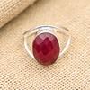 Кольцо из стерлингового серебра 925 пробы с удивительным граненым рубином и драгоценным камнем ручной работы