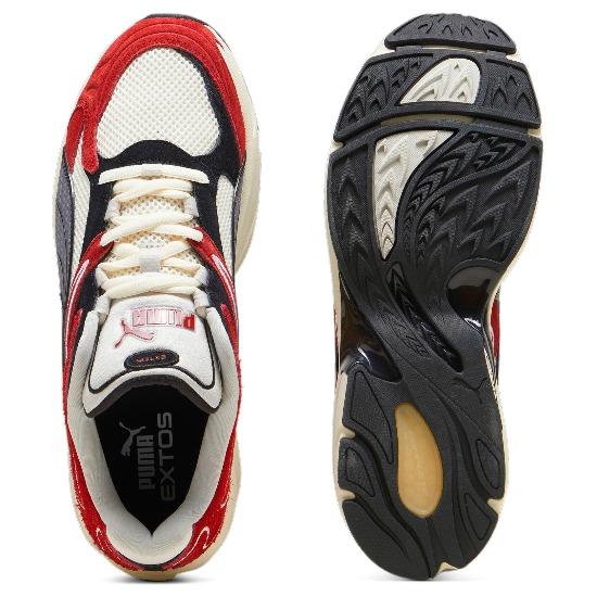 Puma Мужские кроссовки Extos Collector Матовый слоновой кости Насыщенно-красный 398109-02