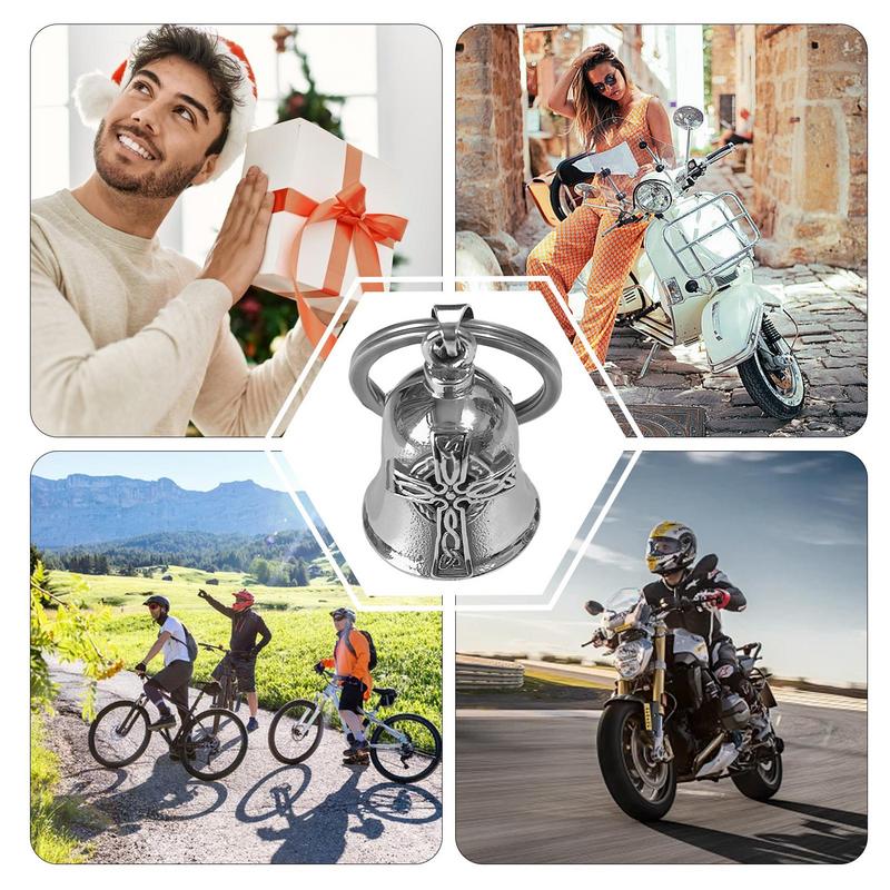 Винтажный счастливый амулет Мотоциклетный колокольчик Подвеска для колокольчика Подвеска для езды Мотоциклетный аксессуар Или Брелок Подвески на удачу