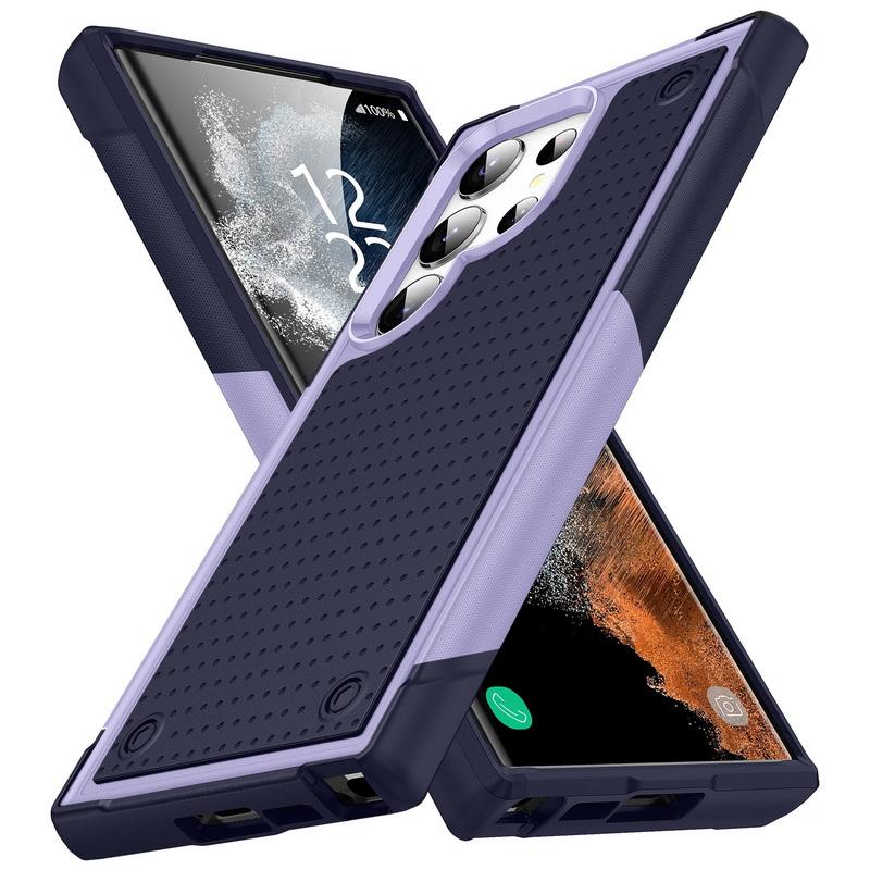 Двойной цветной квадратный чехол для Samsung Galaxy S23 + S22 Ultra A52 A32 A14 A33 5G Google Pixel 8 Pro 7A 7 Противоударный ПК Гибридный корпус телефона из ТПУ