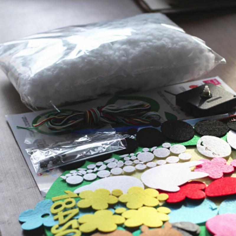 Настенные часы ручной работы с изображением животных и фруктов, нетканые милые морские часы для детского сада, украшения дома, декор детской спальни