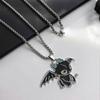 Cartoon Black White Dragon Necklace Hip Hop Style Couple Lovely Necklace Fashion Jewelry Accessories