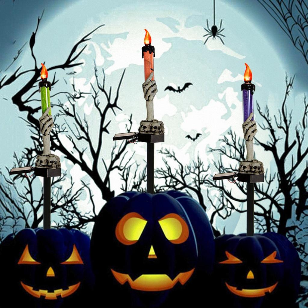 Halloween Solar Skeleton Hand Lighting Lamp, Festival Party Decoration, Outdoor Waterproof Garden Lamp.